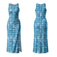 Polu Hawaii Breadfruit Palaka Motifs Couples Matching Tank Maxi Dress and Hawaiian Shirt LT14 - Polynesian Pride