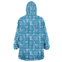 Polu Hawaii Breadfruit Palaka Motifs Wearable Blanket Hoodie LT14 - Polynesian Pride