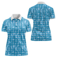 Polu Hawaii Breadfruit Palaka Motifs Women Polo Shirt LT14 - Polynesian Pride