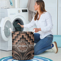 Aotearoa Kati Mamoe Laundry Basket Maori Iwi Poutama Puhoro Tattoo LT14 - Polynesian Pride