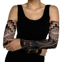 Aotearoa Kati Mamoe Personalised Arm Sleeves Maori Iwi Poutama Puhoro Tattoo LT14 - Polynesian Pride