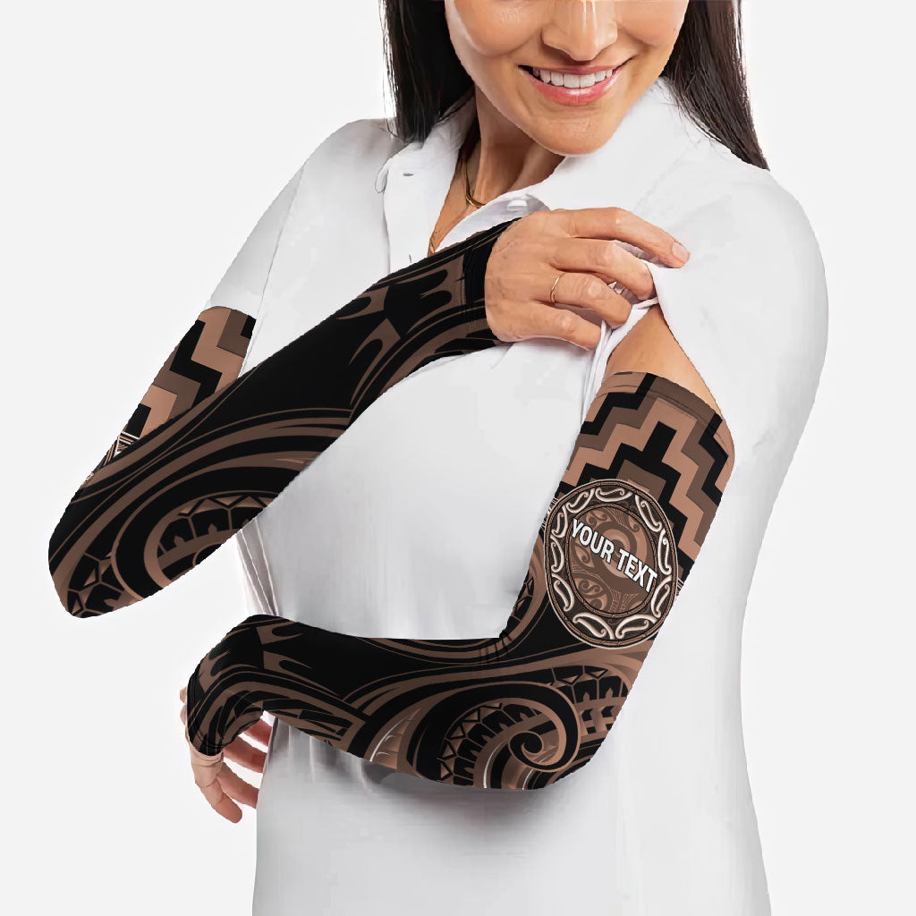 Aotearoa Kati Mamoe Personalised Arm Sleeves Maori Iwi Poutama Puhoro Tattoo LT14 - Polynesian Pride