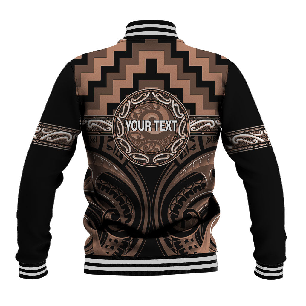 Aotearoa Kati Mamoe Personalised Baseball Jacket Maori Iwi Poutama Puhoro Tattoo LT14 - Polynesian Pride