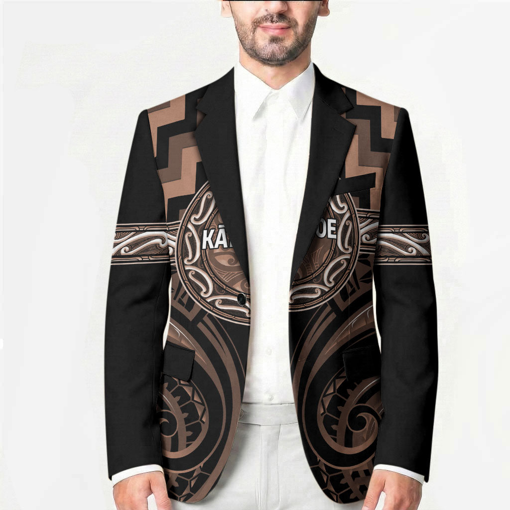 Aotearoa Kati Mamoe Personalised Blazer Maori Iwi Poutama Puhoro Tattoo LT14 - Polynesian Pride