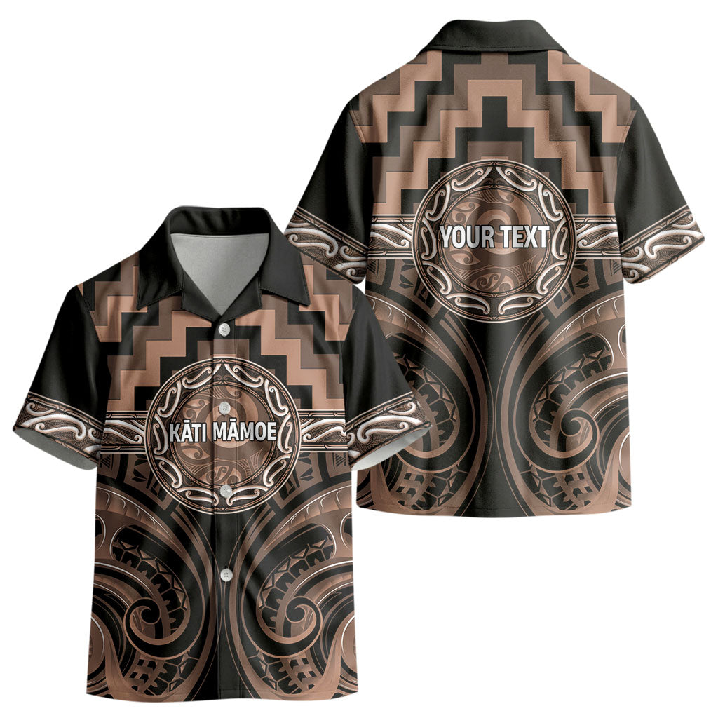 Aotearoa Kati Mamoe Personalised Kid Hawaiian Shirt Maori Iwi Poutama Puhoro Tattoo LT14 - Polynesian Pride