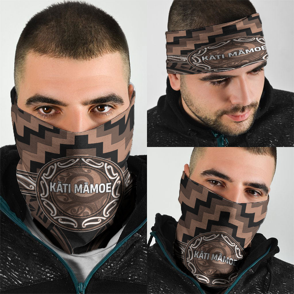 Aotearoa Kati Mamoe Neck Gaiter Maori Iwi Poutama Puhoro Tattoo LT14 - Polynesian Pride