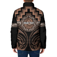 Aotearoa Kati Mamoe Personalised Padded Jacket Maori Iwi Poutama Puhoro Tattoo LT14 - Polynesian Pride