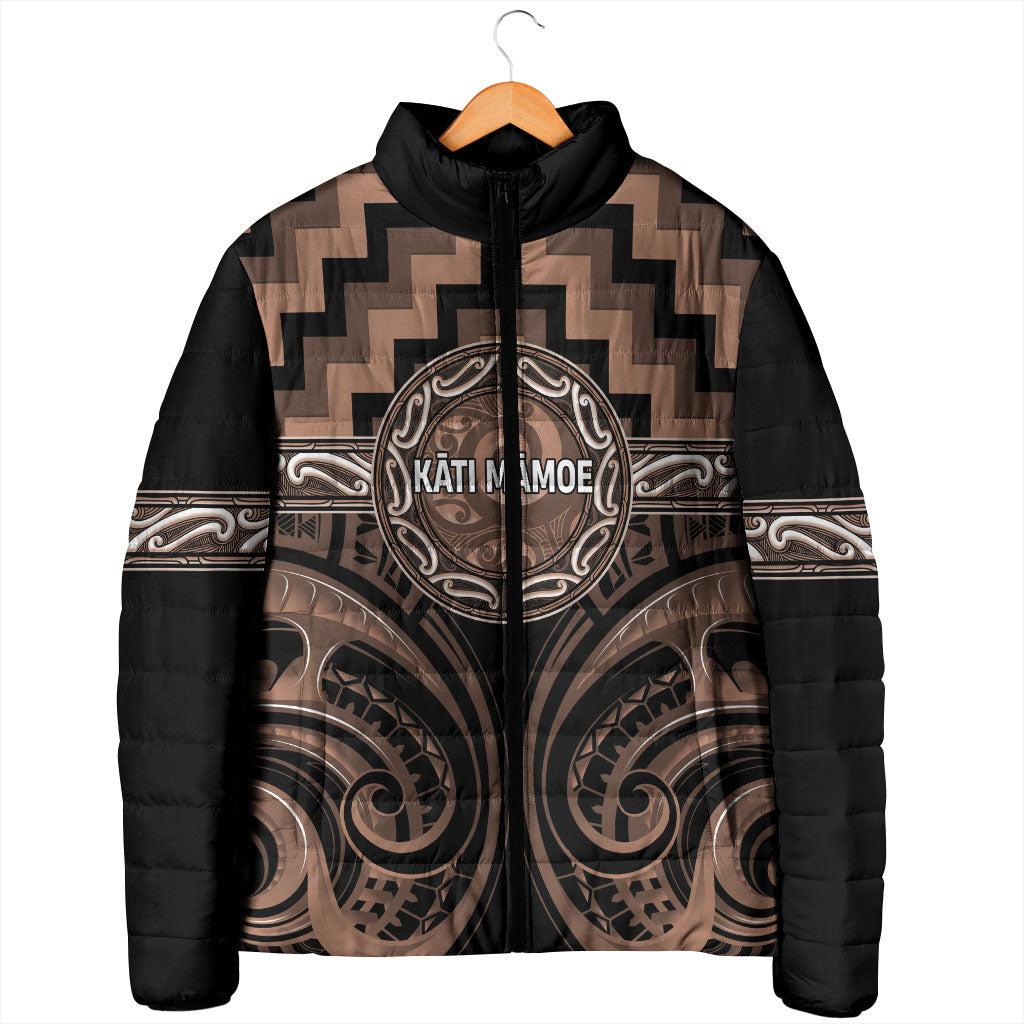 Aotearoa Kati Mamoe Personalised Padded Jacket Maori Iwi Poutama Puhoro Tattoo LT14 - Polynesian Pride
