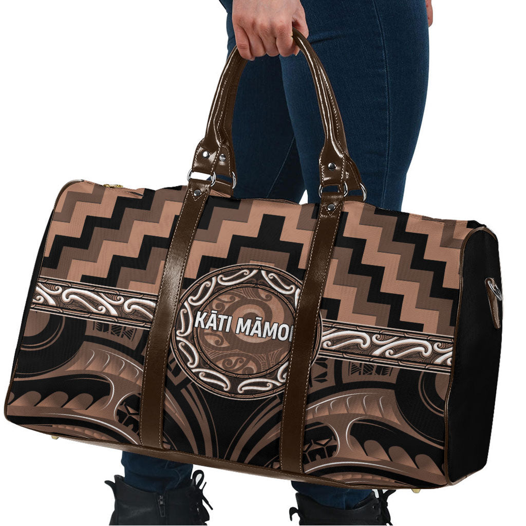 Aotearoa Kati Mamoe Travel Bag Maori Iwi Poutama Puhoro Tattoo LT14 - Polynesian Pride