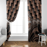 Aotearoa Kati Mamoe Window Curtain Maori Iwi Poutama Puhoro Tattoo LT14 - Polynesian Pride