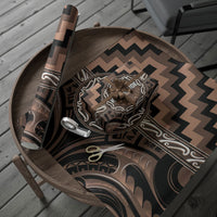 Aotearoa Kati Mamoe Wrapping Paper Maori Iwi Poutama Puhoro Tattoo LT14 - Polynesian Pride