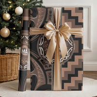 Aotearoa Kati Mamoe Wrapping Paper Maori Iwi Poutama Puhoro Tattoo LT14 - Polynesian Pride