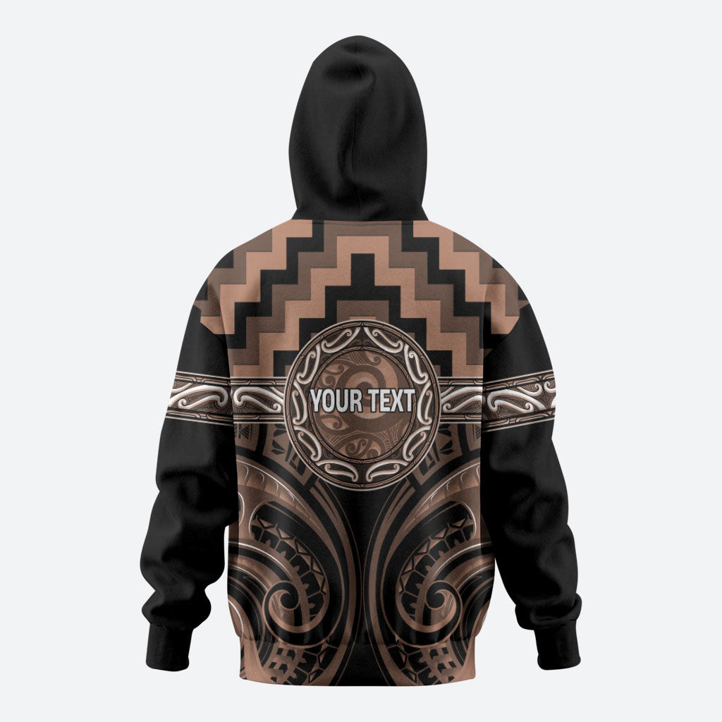 Aotearoa Kati Mamoe Personalised Zip Hoodie Maori Iwi Poutama Puhoro Tattoo LT14 - Polynesian Pride