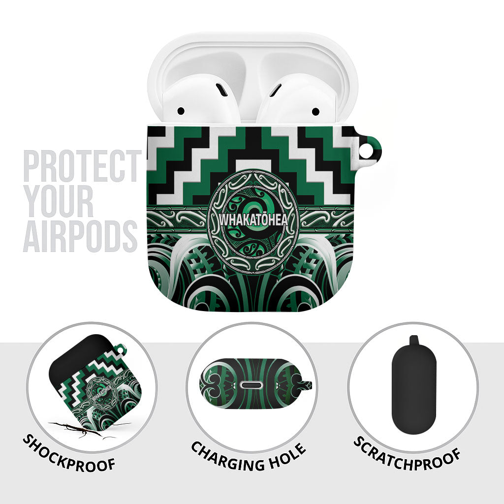 Aotearoa Whakatohea AirPods Case Maori Iwi Poutama Puhoro Tattoo LT14 - Polynesian Pride