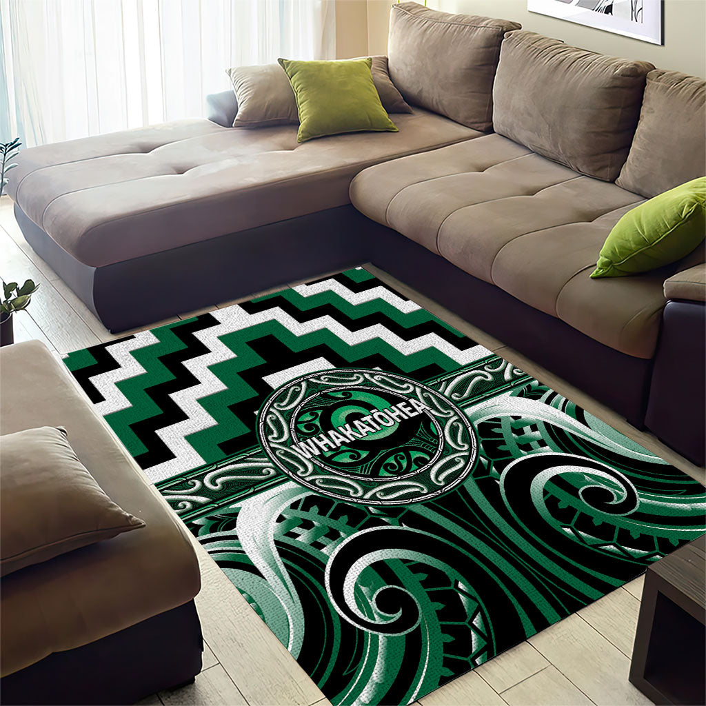 Aotearoa Whakatohea Area Rug Maori Iwi Poutama Puhoro Tattoo LT14 - Polynesian Pride