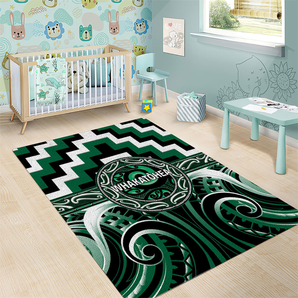 Aotearoa Whakatohea Area Rug Maori Iwi Poutama Puhoro Tattoo LT14 - Polynesian Pride