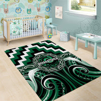 Aotearoa Whakatohea Area Rug Maori Iwi Poutama Puhoro Tattoo LT14 - Polynesian Pride