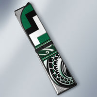 Aotearoa Whakatohea Auto Sun Shade Maori Iwi Poutama Puhoro Tattoo LT14 - Polynesian Pride