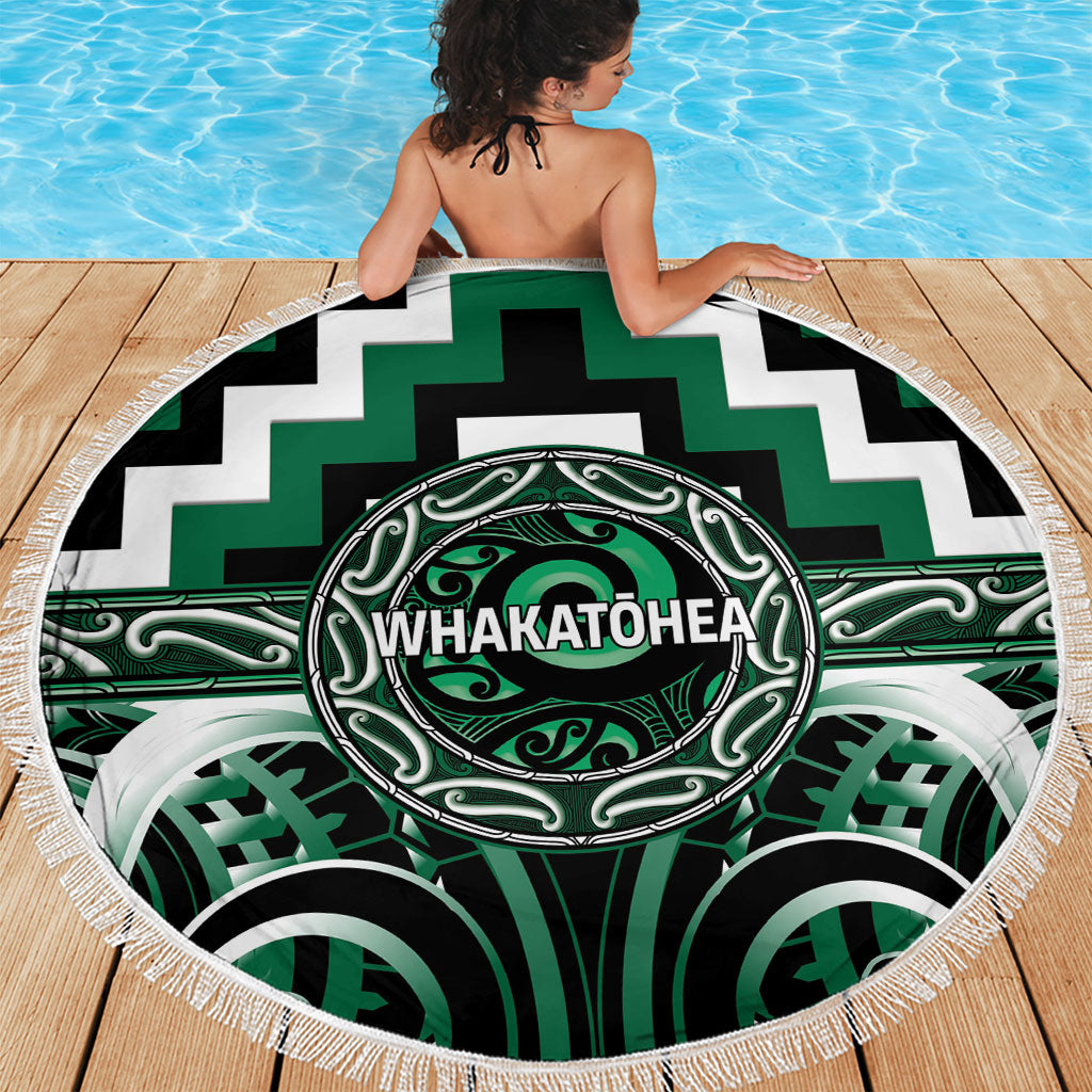 Aotearoa Whakatohea Beach Blanket Maori Iwi Poutama Puhoro Tattoo LT14 - Polynesian Pride