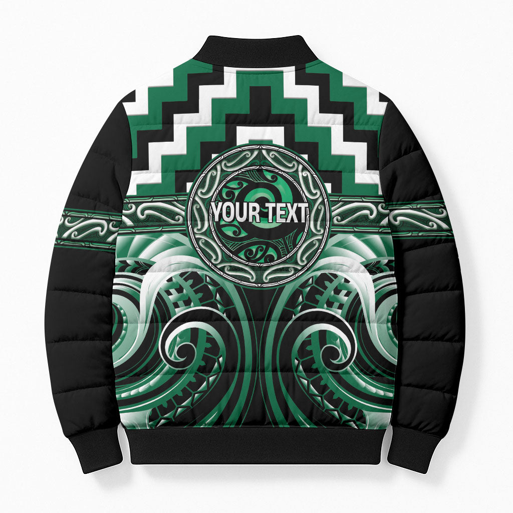 Aotearoa Whakatohea Personalised Bomber Puffer Jacket Maori Iwi Poutama Puhoro Tattoo LT14 - Polynesian Pride