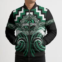 Aotearoa Whakatohea Personalised Bomber Puffer Jacket Maori Iwi Poutama Puhoro Tattoo LT14 - Polynesian Pride