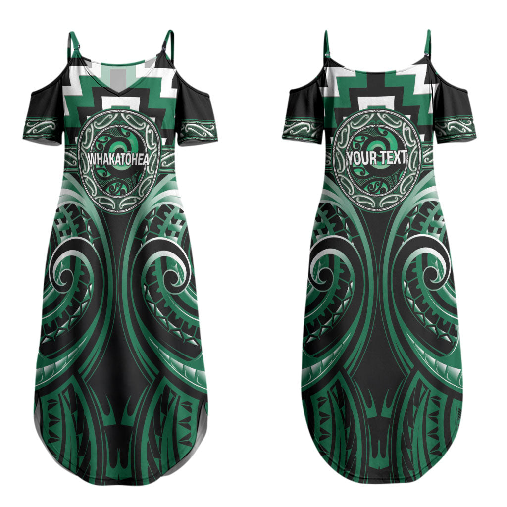 Aotearoa Whakatohea Personalised Couples Matching Summer Maxi Dress and Hawaiian Shirt Maori Iwi Poutama Puhoro Tattoo LT14 - Polynesian Pride