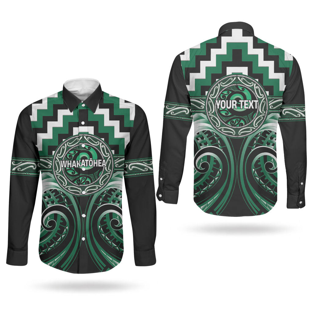 Aotearoa Whakatohea Personalised Couples Matching Tank Maxi Dress and Long Sleeve Button Shirt Maori Iwi Poutama Puhoro Tattoo LT14 - Polynesian Pride
