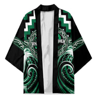 Aotearoa Whakatohea Personalised Kimono Maori Iwi Poutama Puhoro Tattoo LT14 Unisex Green - Polynesian Pride