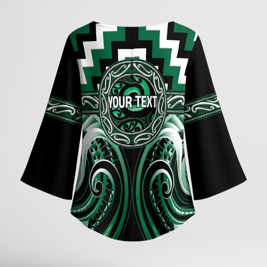 Aotearoa Whakatohea Personalised Kimono Sleeve Blouse Maori Iwi Poutama Puhoro Tattoo LT14 - Polynesian Pride