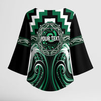 Aotearoa Whakatohea Personalised Kimono Sleeve Blouse Maori Iwi Poutama Puhoro Tattoo LT14 - Polynesian Pride
