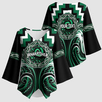 Aotearoa Whakatohea Personalised Kimono Sleeve Blouse Maori Iwi Poutama Puhoro Tattoo LT14 - Polynesian Pride