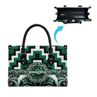 Aotearoa Whakatohea Leather Bag Maori Iwi Poutama Puhoro Tattoo LT14 - Polynesian Pride
