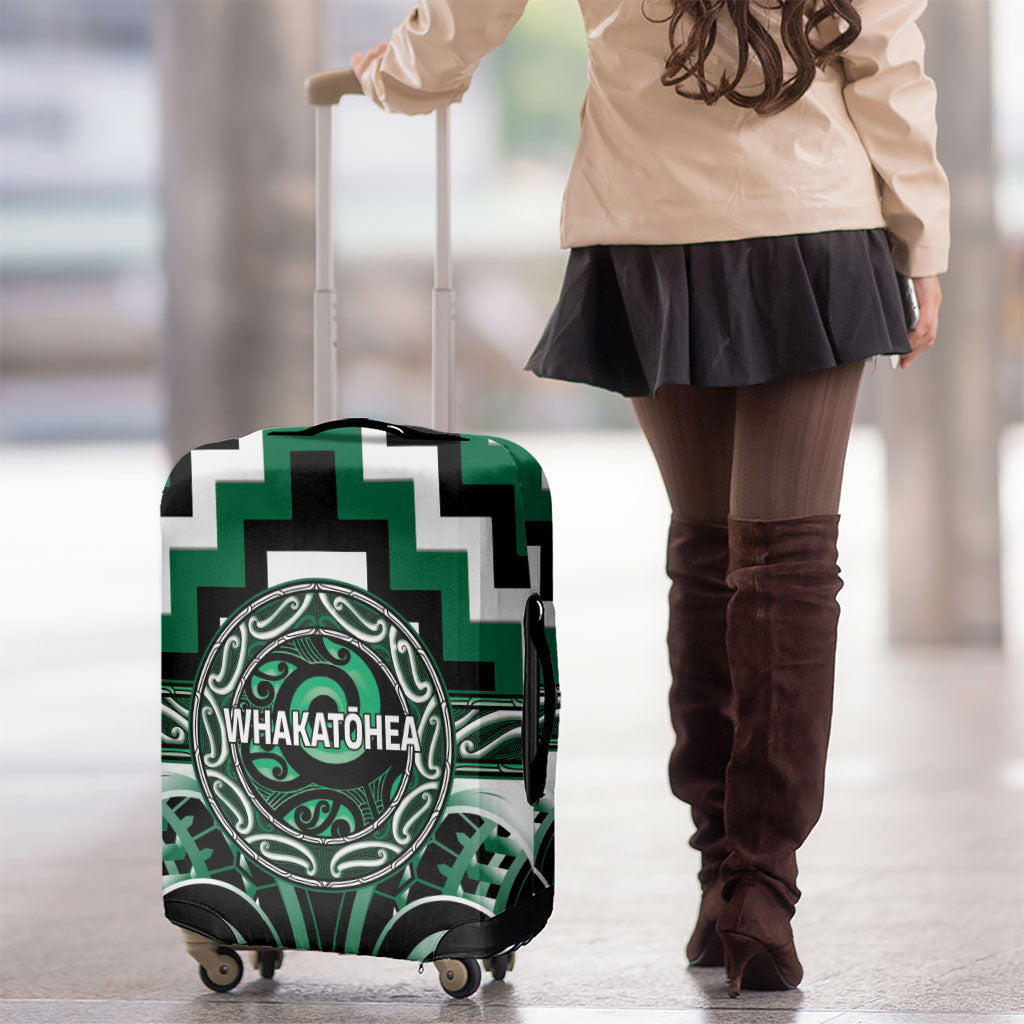 Aotearoa Whakatohea Luggage Cover Maori Iwi Poutama Puhoro Tattoo LT14 - Polynesian Pride