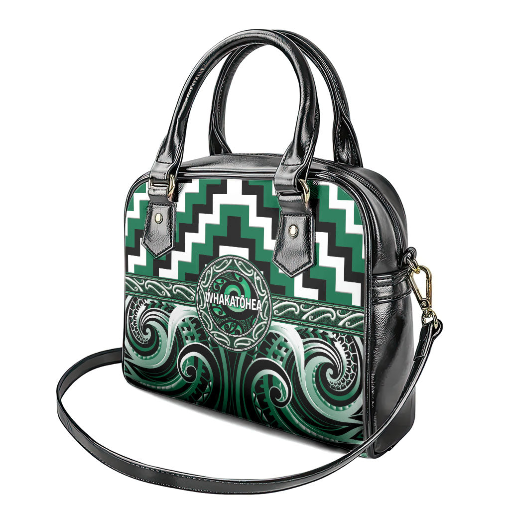 Aotearoa Whakatohea Shoulder Handbag Maori Iwi Poutama Puhoro Tattoo LT14 - Polynesian Pride