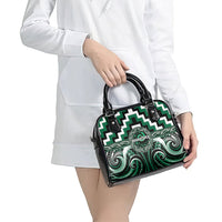 Aotearoa Whakatohea Shoulder Handbag Maori Iwi Poutama Puhoro Tattoo LT14 - Polynesian Pride