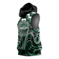 Aotearoa Whakatohea Personalised Sleeveless Hoodie Maori Iwi Poutama Puhoro Tattoo LT14 - Polynesian Pride