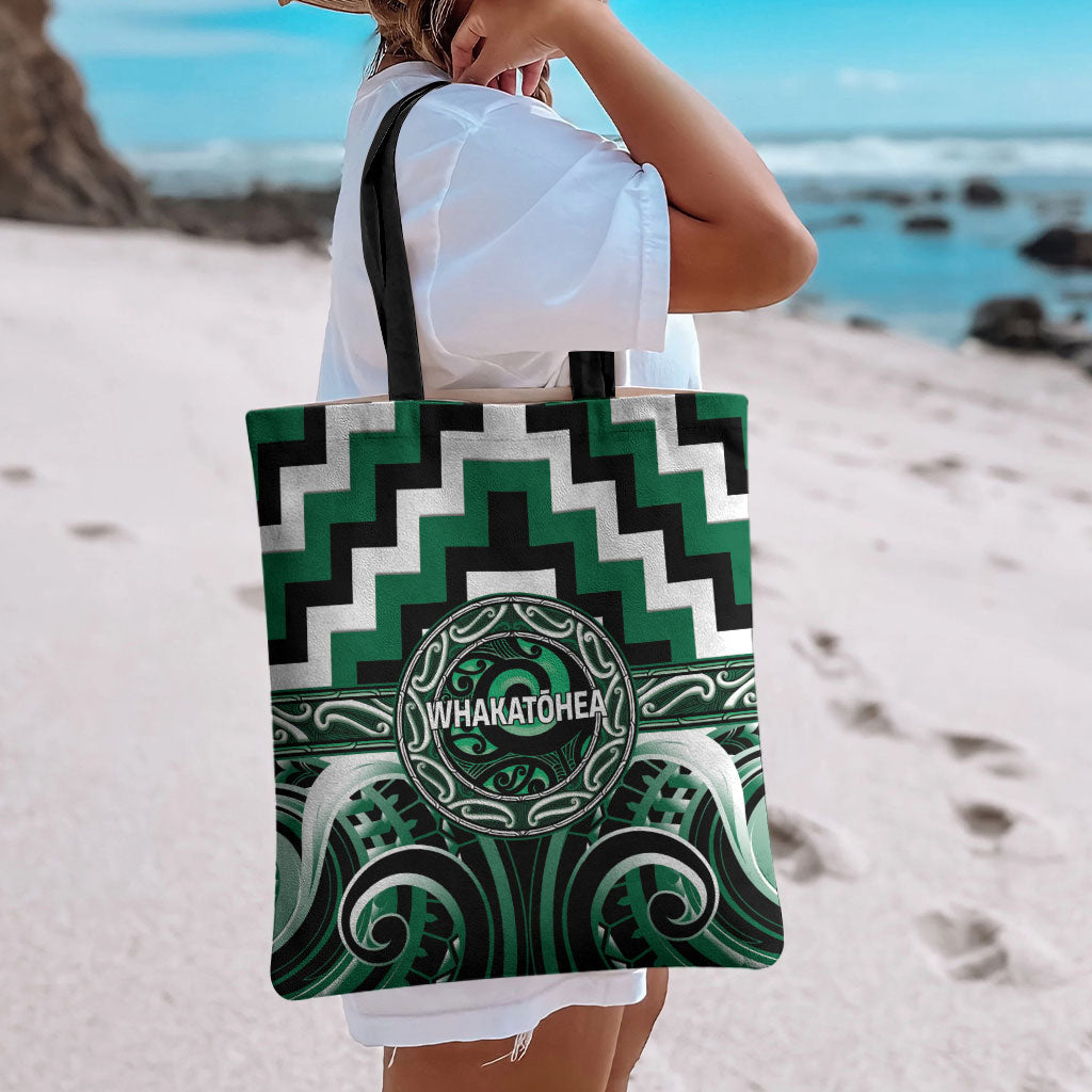 Aotearoa Whakatohea Tote Bag Maori Iwi Poutama Puhoro Tattoo LT14 - Polynesian Pride