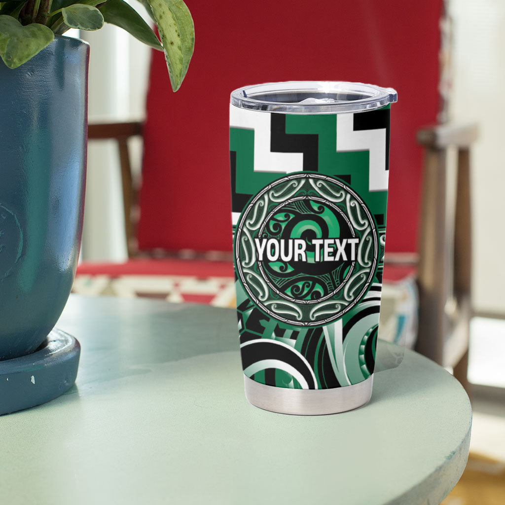 Aotearoa Whakatohea Personalised Tumbler Cup Maori Iwi Poutama Puhoro Tattoo LT14 - Polynesian Pride