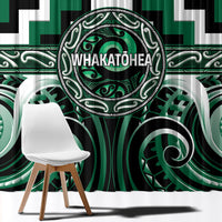Aotearoa Whakatohea Window Curtain Maori Iwi Poutama Puhoro Tattoo LT14 - Polynesian Pride
