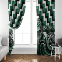 Aotearoa Whakatohea Window Curtain Maori Iwi Poutama Puhoro Tattoo LT14 - Polynesian Pride