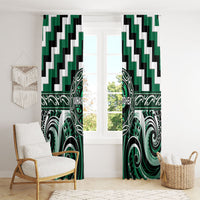 Aotearoa Whakatohea Window Curtain Maori Iwi Poutama Puhoro Tattoo LT14 - Polynesian Pride