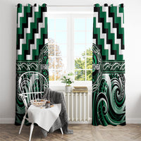 Aotearoa Whakatohea Window Curtain Maori Iwi Poutama Puhoro Tattoo LT14 - Polynesian Pride
