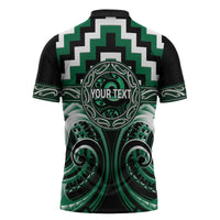 Aotearoa Whakatohea Personalised Zipper Polo Shirt Maori Iwi Poutama Puhoro Tattoo LT14 - Polynesian Pride