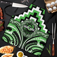 Aotearoa Ngati Awa Apron Maori Iwi Poutama Puhoro Tattoo LT14 Green - Polynesian Pride