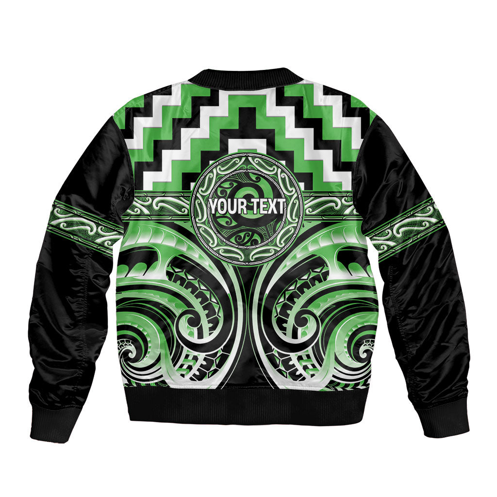 Aotearoa Ngati Awa Personalised Bomber Jacket Maori Iwi Poutama Puhoro Tattoo LT14 - Polynesian Pride