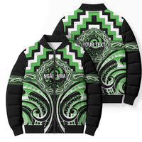 Aotearoa Ngati Awa Personalised Bomber Puffer Jacket Maori Iwi Poutama Puhoro Tattoo LT14 - Polynesian Pride
