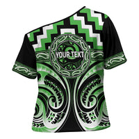Aotearoa Ngati Awa Personalised Cross Shoulder Shirt Maori Iwi Poutama Puhoro Tattoo LT14 - Polynesian Pride