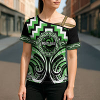 Aotearoa Ngati Awa Personalised Cross Shoulder Shirt Maori Iwi Poutama Puhoro Tattoo LT14 - Polynesian Pride