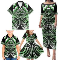 Aotearoa Ngati Awa Personalised Family Matching Puletasi and Hawaiian Shirt Maori Iwi Poutama Puhoro Tattoo LT14 - Polynesian Pride