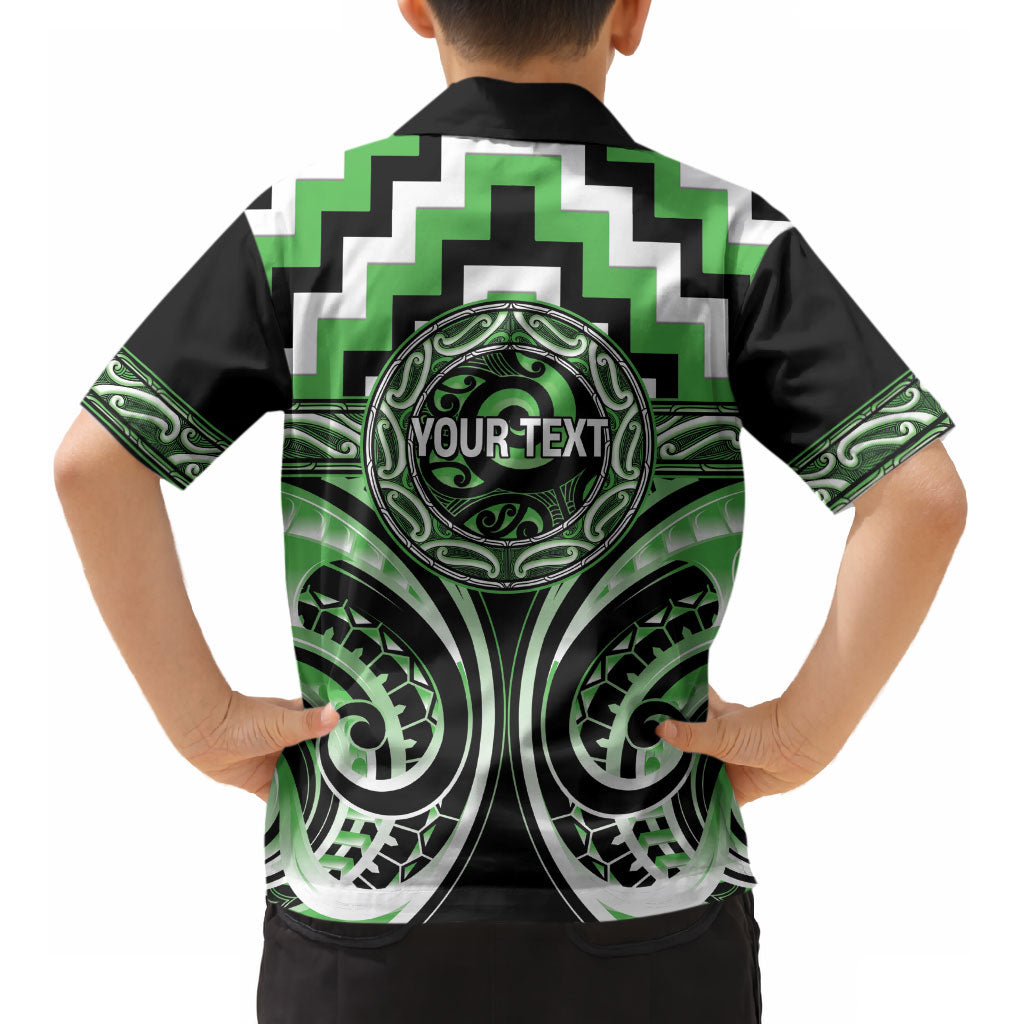 Aotearoa Ngati Awa Personalised Kid Hawaiian Shirt Maori Iwi Poutama Puhoro Tattoo LT14 - Polynesian Pride